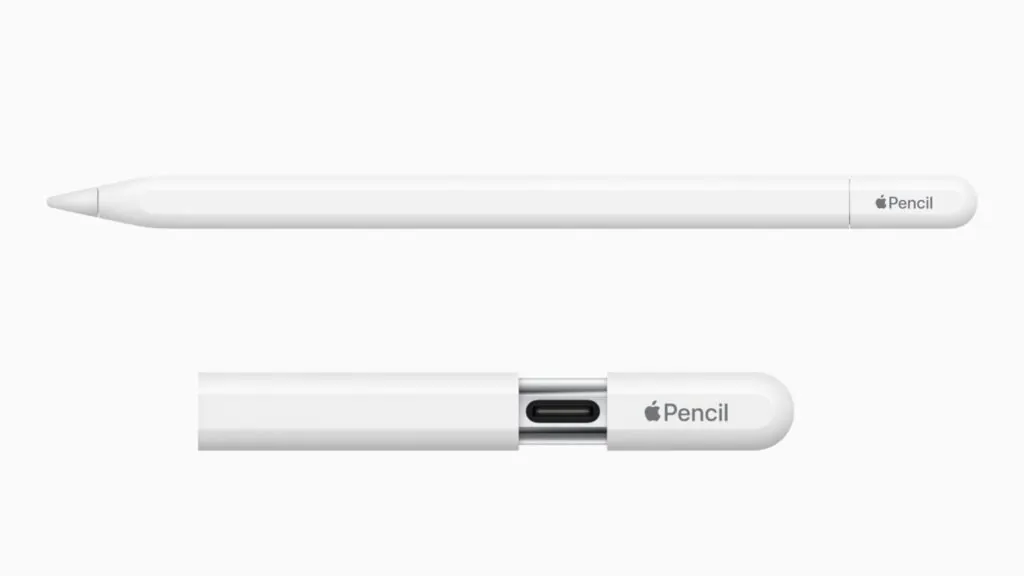 Top image is of the entire USB-C Apple Pencil. Bottom image is the charging port section of the USB-C Apple Pencil.
, Picture